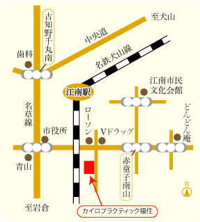 カイロプラクティック福住　近郊地図